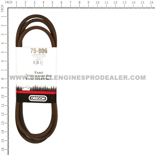 75-806 - BELT JD GX22036 1/2 X 92-5/16 - OREGON-image2