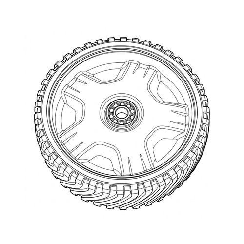 Troy Bilt MTD 63405036 WHEEL ASM 8 X 2 BB Original OEM part