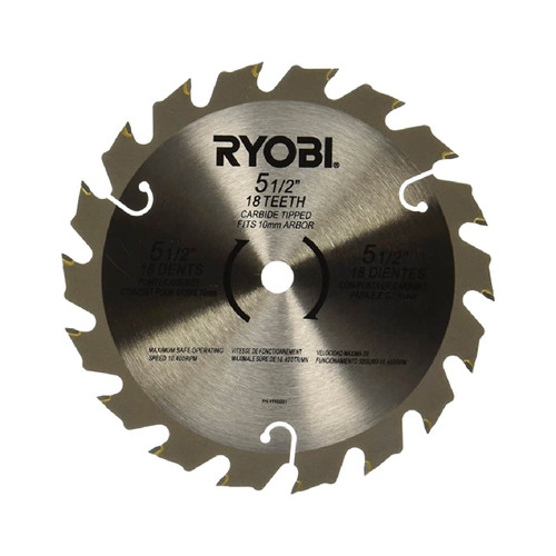 RYOBI/RIDGID 4990001 - BLADE 5-1/2X18TX10MM R10731 (Original OEM part) RYOBI/RIDGID 4990001 - BLADE 5-1/2X18TX10MM R10731 (Original OEM part)