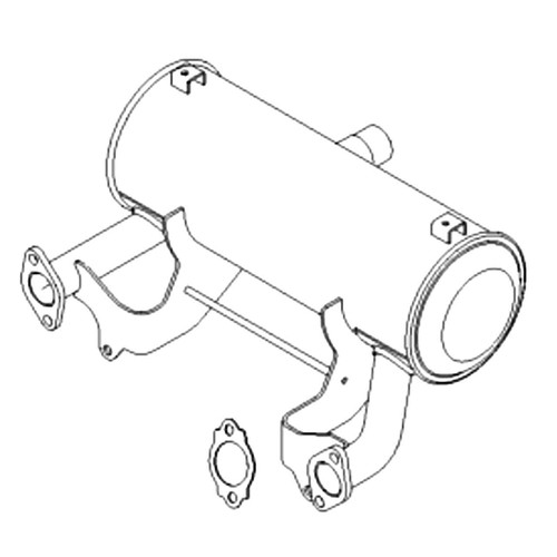 BRIGGS & STRATTON part 846154 - MUFFLER - (OEM part)