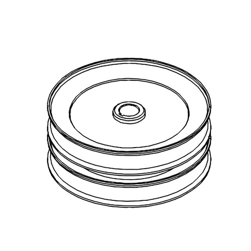 HUSTLER 770438 - JACKSHAFT DOUBLE PULLEY 6.30 OD - HUSTLER MOWERS 770438