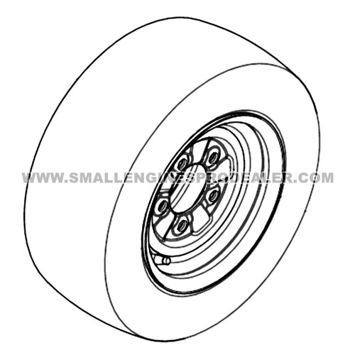 HUSTLER 606328 - WHEEL/TIRE 18X8.5-10 - Image 2