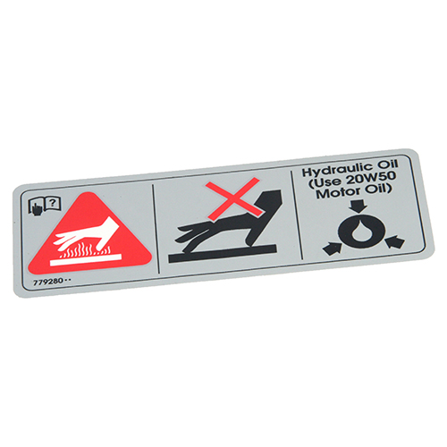 HUSTLER DECAL HOT & HYD OIL 779280 - Image 1