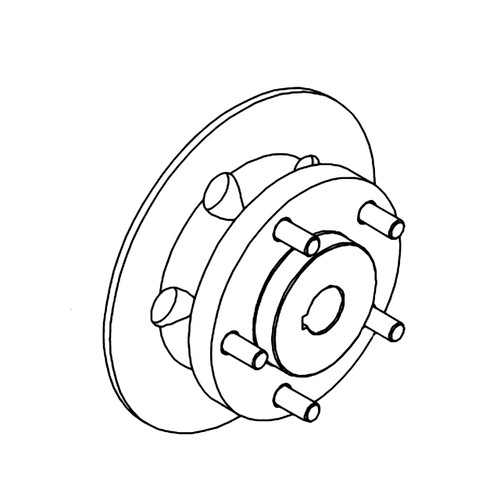 HUSTLER HUB & ROTOR ASSY 303685 - Image 1