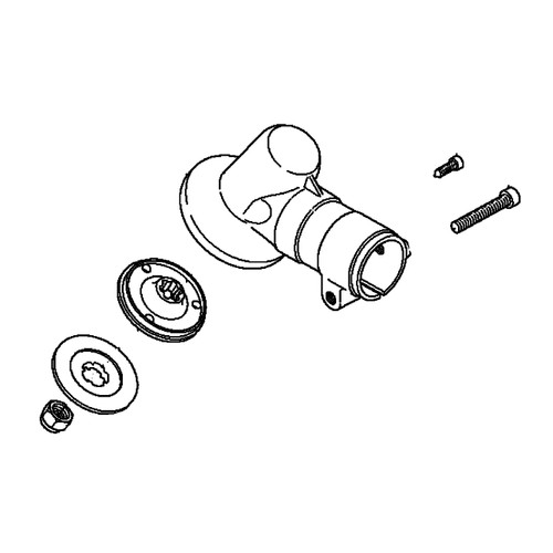 HUSQVARNA Gear Head Assy W/ Holder & Nut 586563601 Image 1