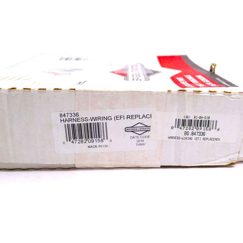 BRIGGS & STRATTON part 847336 - HARNESS-WIRING (ELECTRIC FUEL INJECTION REPLACEMENT) - (OEM part)