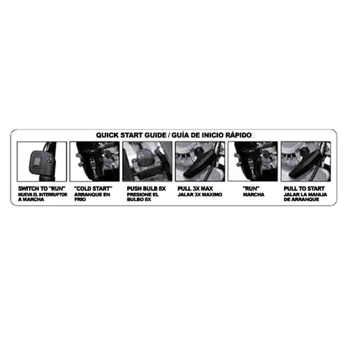 ECHO X532004840 - LABEL, TC-210 STARTING - Authentic OEM part
