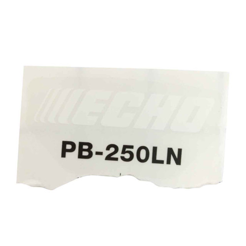 ECHO X547002230 - LABEL, MODEL PB-250LN - Authentic OEM part