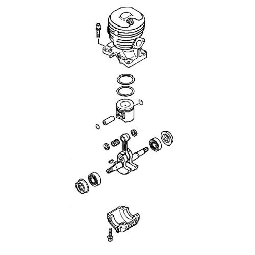 ECHO SB1055 - SHORT BLOCK CS-510 - Authentic OEM part