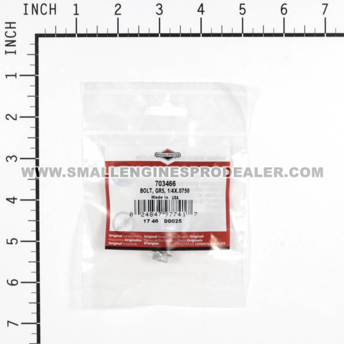 BRIGGS & STRATTON part 703466 - BOLT GR5 1/4X.0750 - Image 4