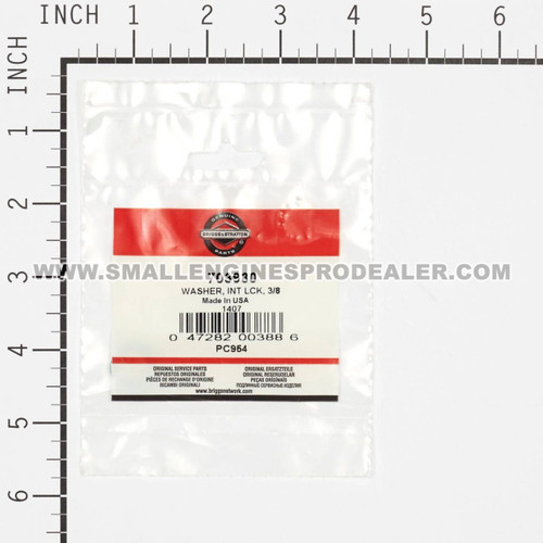 BRIGGS & STRATTON part 703930 - WASHER INT LCK 3/8 - Image 3