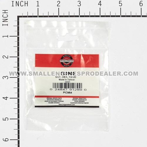 BRIGGS & STRATTON part 703903 - NUT HEX 1/2-20 - Image 3