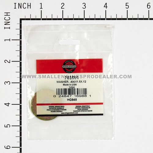 BRIGGS & STRATTON WASHER .406X1.5X.12 703591 - Image 2