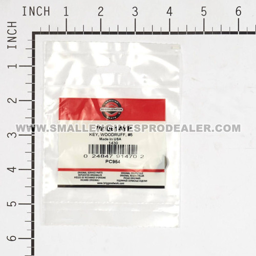 BRIGGS & STRATTON part 7010614YP - KEY WOODRUFF #5 - Image 3 BRIGGS & STRATTON part 7010614YP - KEY WOODRUFF #5 - Image 3