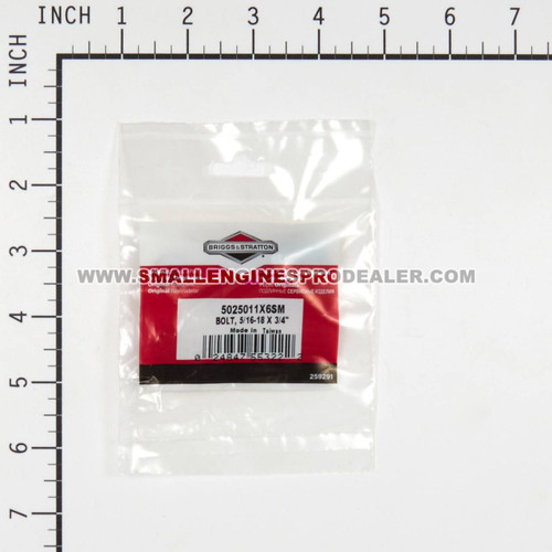 BRIGGS & STRATTON BOLT 5/16-18 X 3/4"" 5025011X6SM - Image 4