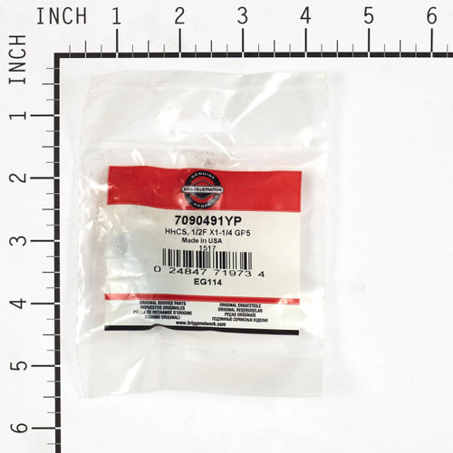 BRIGGS & STRATTON part 7090491YP - HHCS 1/2F X1-1/4 GR5 - Image 1