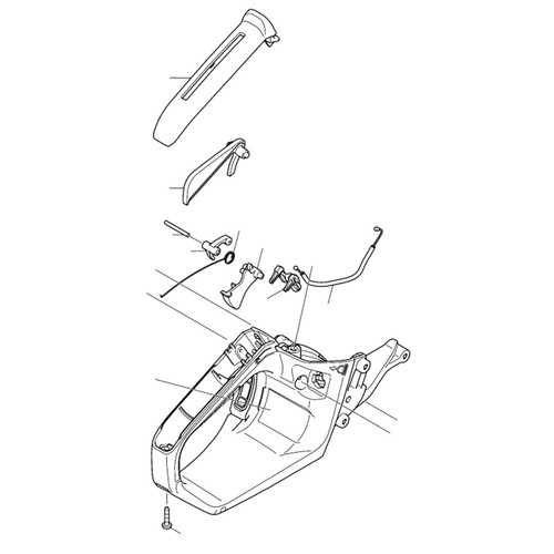 MAKITA 126345-9 - RIGHT HANDLE ASSY - Image 1