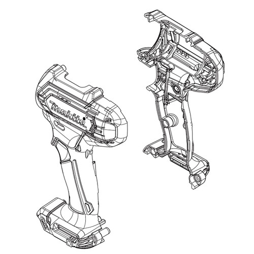 MAKITA 183K90-5 - HOUSING SET - Image 1