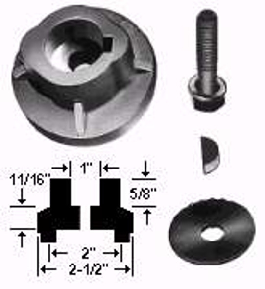 ADAPTOR ASSEMBLY BLADE 1In. - (UNIVERSAL) - 1184