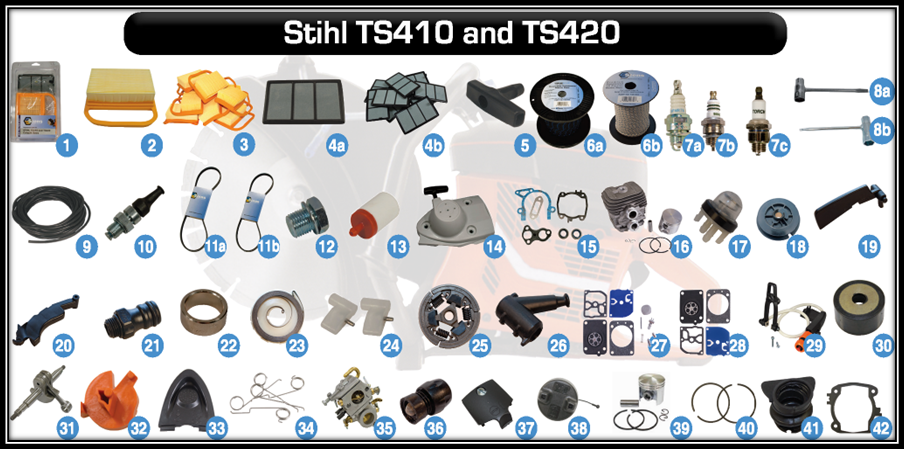 aftermarket parts for stihl ts410 and stihl ts420 - stihl cut-off machine