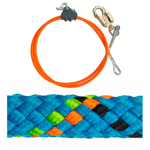 Blue, Lime Static Master Pro Climbing Rope With Orange Removable Better ...