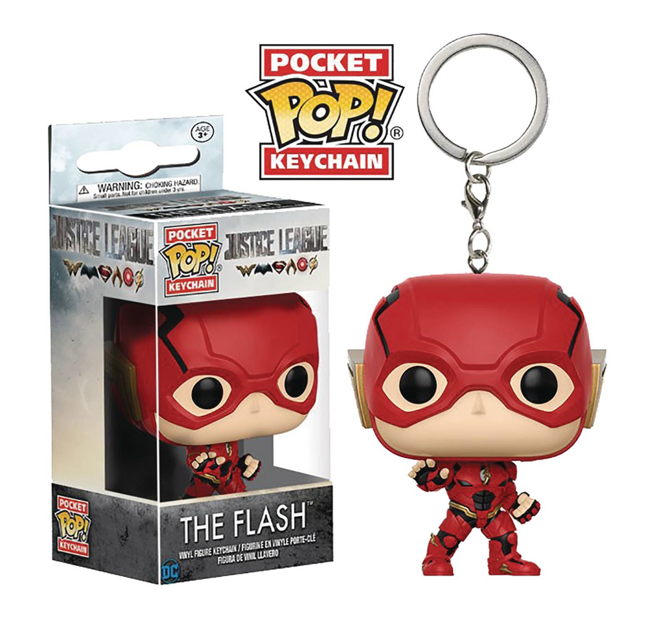 LLAVERO FUNKO POP THE FLASH MOVIE BATMAN