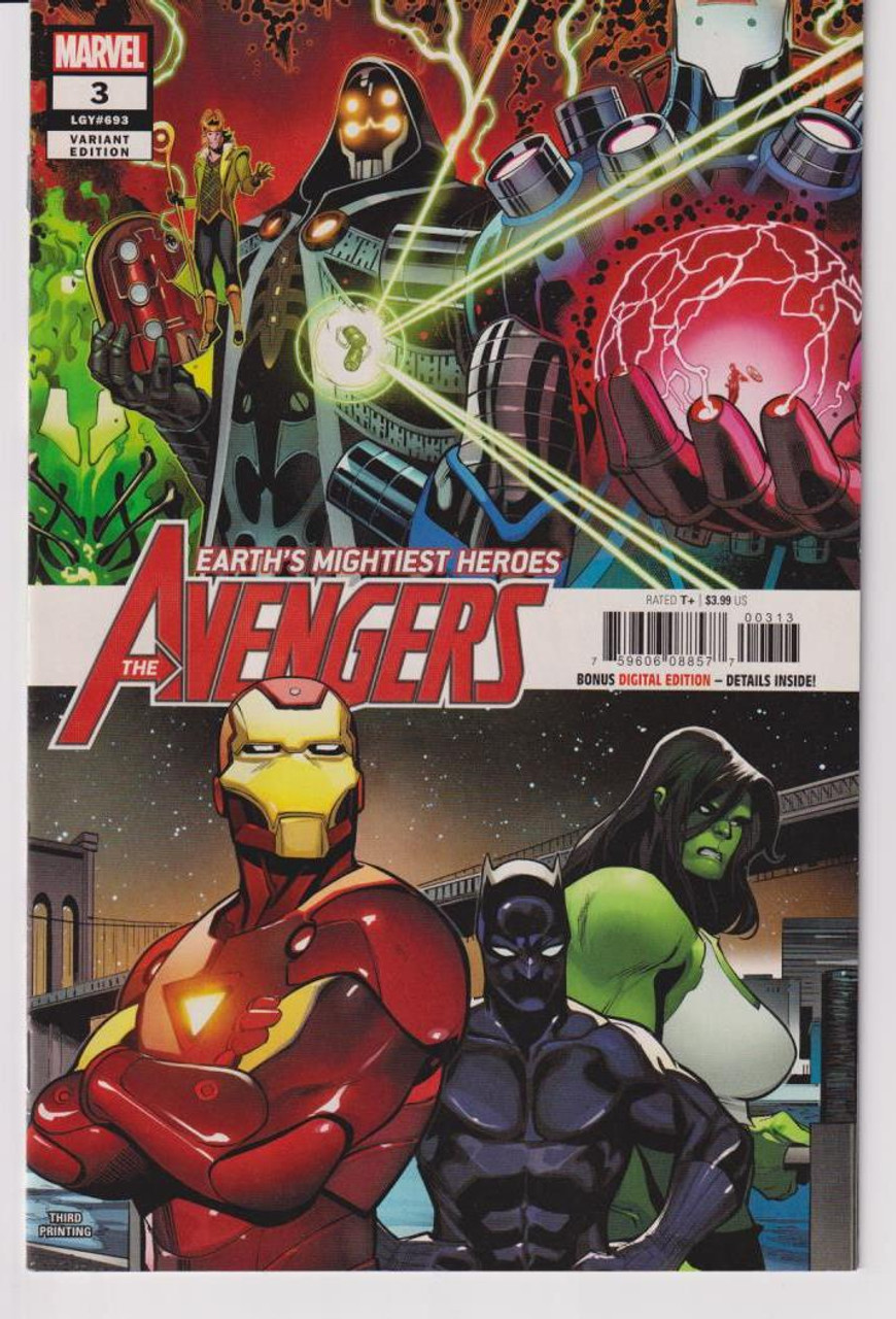 AVENGERS #3 THIRD PRINTING (MARVEL 2018)