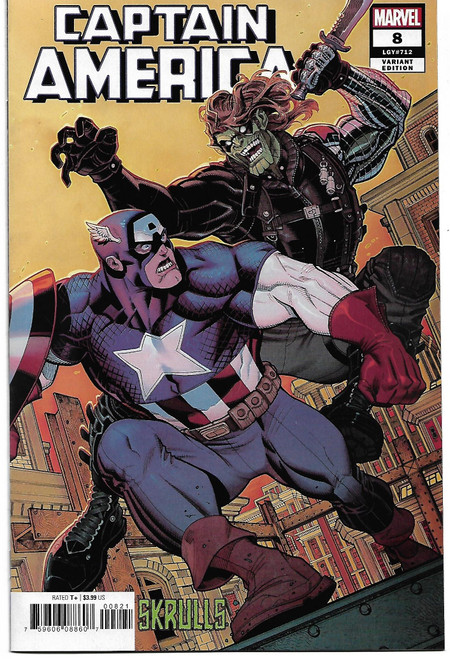 CAPTAIN AMERICA (2018) #08 LARRAZ SKRULLS VAR (MARVEL 2019)