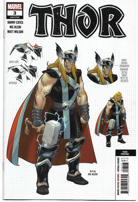 THOR (2020) #03 3RD PTG KLEIN VAR (MARVEL 2020)