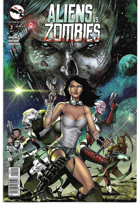 ALIENS VS ZOMBIES #2 (OF 5) A CVR METCALF (ZENESCOPE 2015)