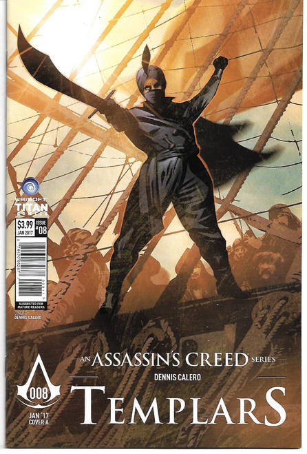 ASSASSINS CREED TEMPLARS #8 CVR A CALERO (TITAN COMICS 2016)