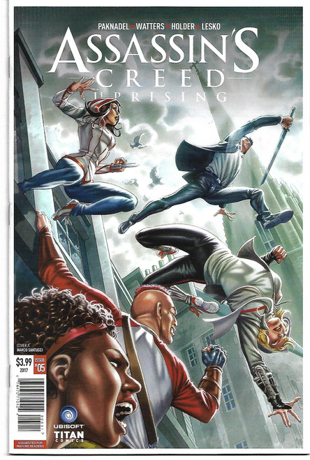 ASSASSINS CREED UPRISING #5 CVR A SANTUCCI (TITAN COMICS 2017)