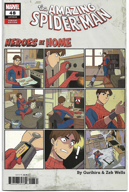 AMAZING SPIDER-MAN (2018) #48 GURIHIRU HEROES AT HOME VAR (MARVEL 2020)