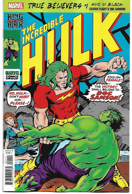 TRUE BELIEVERS KING IN BLACK GAMMA FLIGHTS DOC SAMSON #1