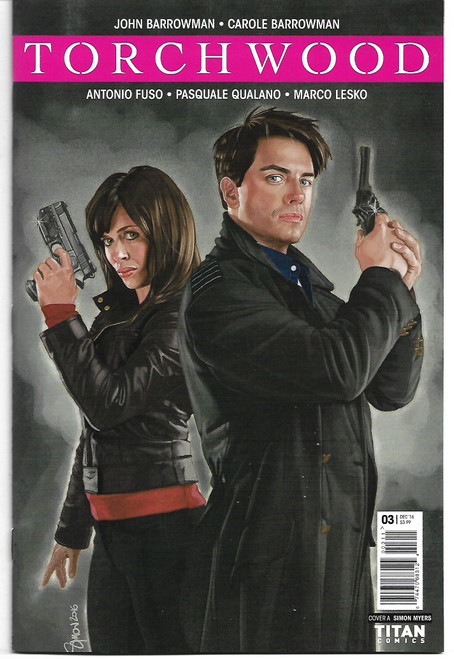 TORCHWOOD #3 CVR A MYERS  (TITAN COMICS 2016)