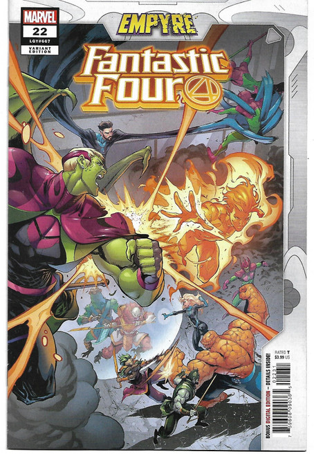 FANTASTIC FOUR (2018) #22 COELLO EMPYRE VAR EMP (MARVEL 2020)