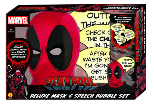 MARVEL DEADPOOL DELUXE MASK & SPEECH BUBBLE PX BOX SET