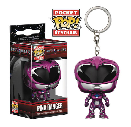 POCKET POP POWER RANGERS MOVIE PINK RANGER FIG KEYCHAIN