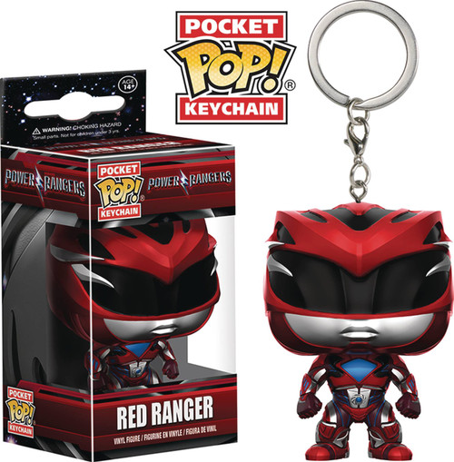 POCKET POP POWER RANGERS MOVIE RED RANGER FIG KEYCHAIN