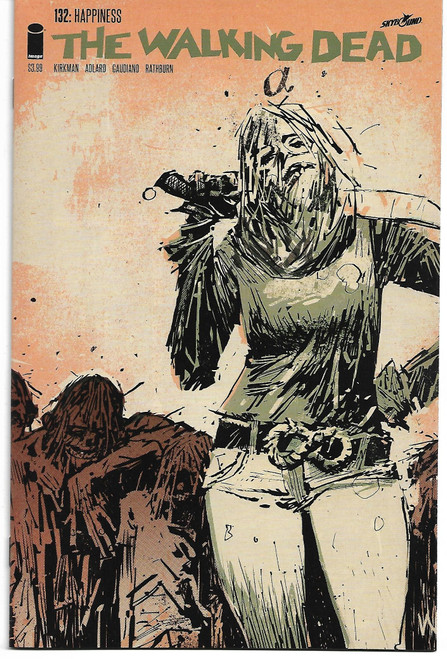 WALKING DEAD #132 15TH ANNV WOOD VAR  (IMAGE 2018)