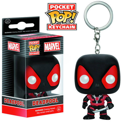 POCKET POP DEADPOOL BLACK SUIT VIN FIG KEYCHAIN