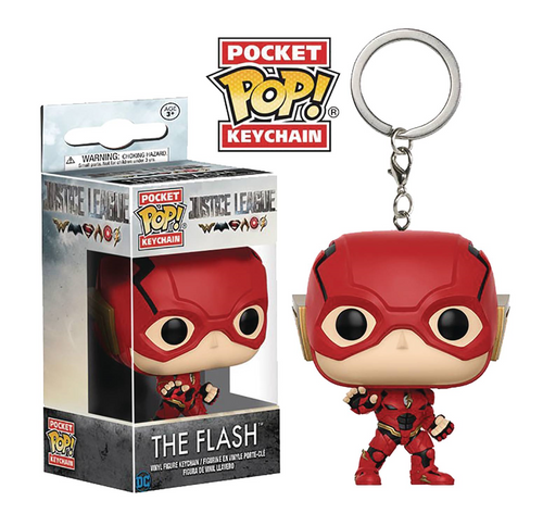 POCKET POP JUSTICE LEAGUE MOVIE FLASH FIG KEYCHAIN