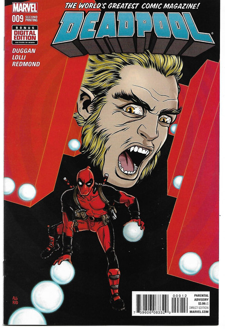 DEADPOOL (2015) #9 ALLRED 2ND PTG VAR (MARVEL 2016)