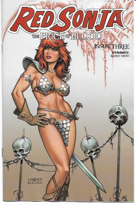 RED SONJA PRICE OF BLOOD #3 CVR C LINSNER (DYNAMITE 2021)