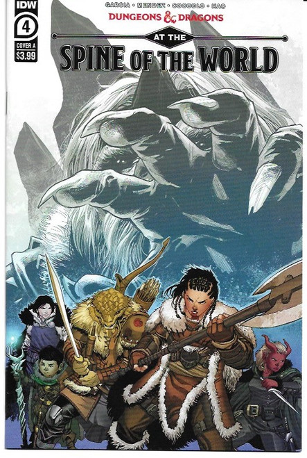 DUNGEONS & DRAGONS AT SPINE OF WORLD #4 (OF 4) CVR A COCCOLO (IDW 2021)