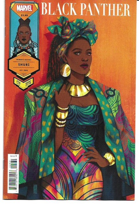 BLACK PANTHER (2018) #24 BARTEL SHURI WOMENS HISTORY MONTH VAR (MARVEL 2021)