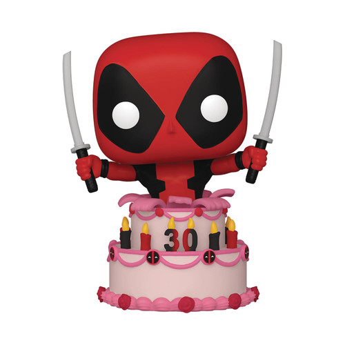 POP MARVEL DEADPOOL 30TH DEADPOOL IN CAKE VIN FIG