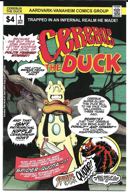 CEREBUS THE DUCK ONE SHOT  ( AARDVARK VANAHEIM 2021)