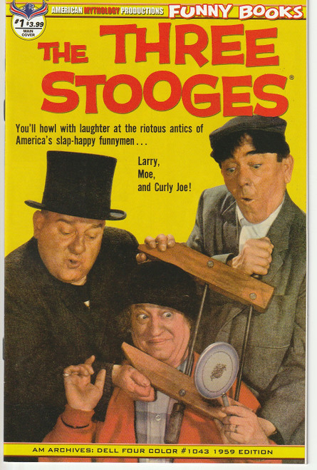 THREE STOOGES FOUR COLOR 1959 #1 MAIN CVR (AMERICAN MYTHOLOGY PRODUCTIONS 2019)