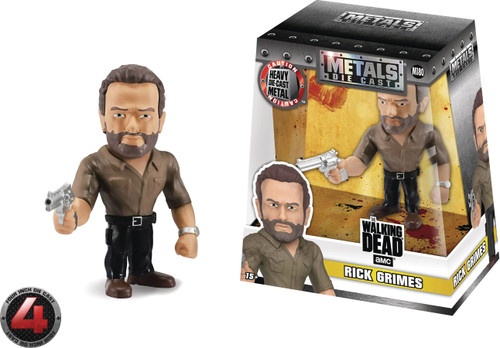 METALS WALKING DEAD RICK GRIMES 4IN DIE-CAST FIG